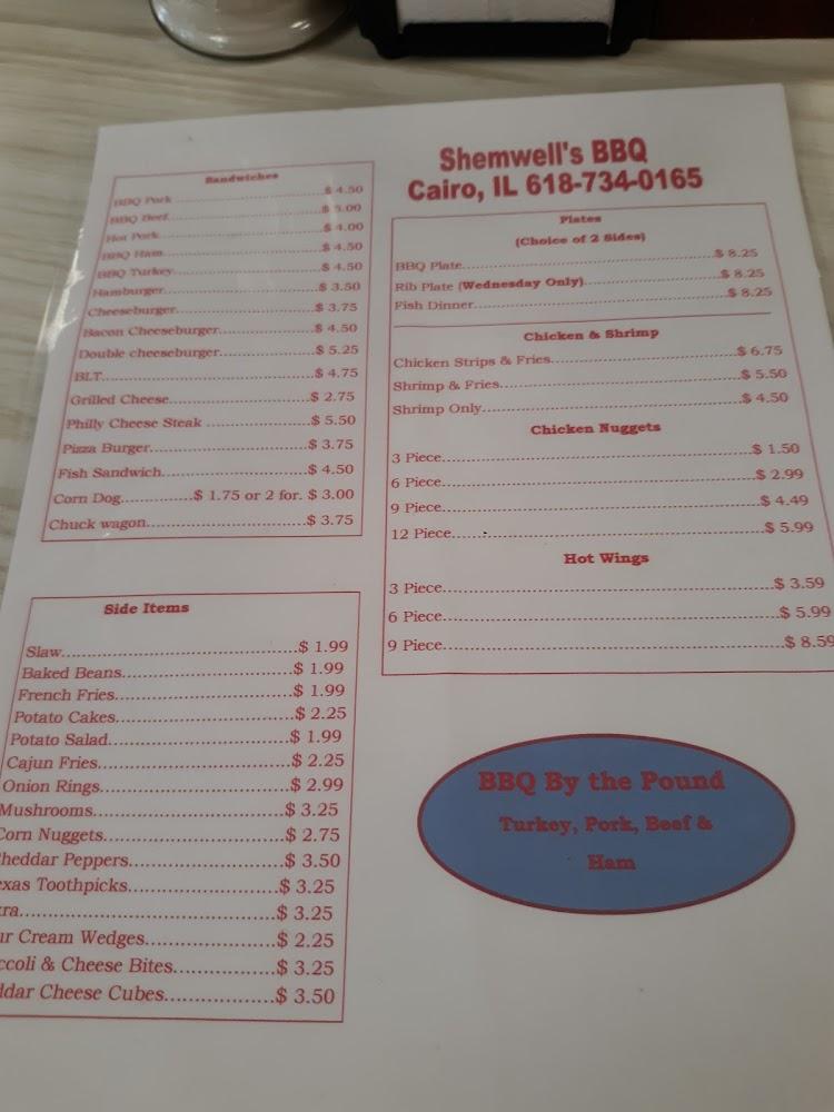 Shemwell's Barbecue Menu image 3