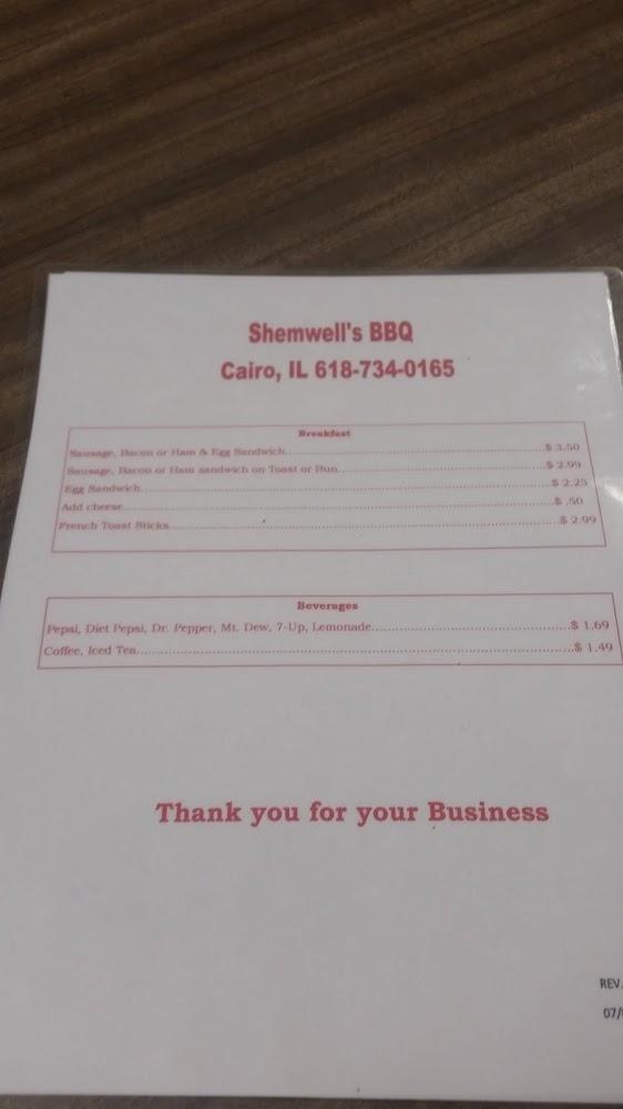 Shemwell's Barbecue Menu image 4